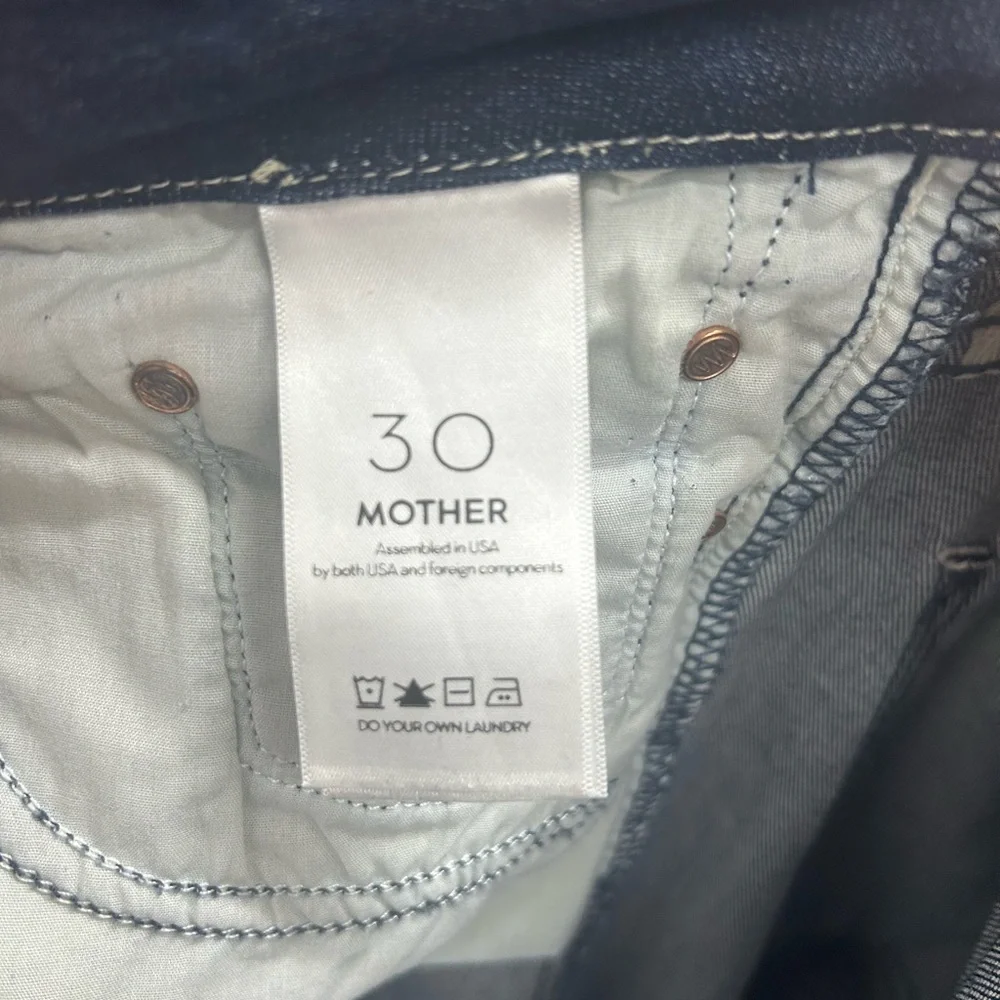 Mother High Waisted Looker Ankle Fray Sz 30 Tongue and Chic - Picture 6 of 6